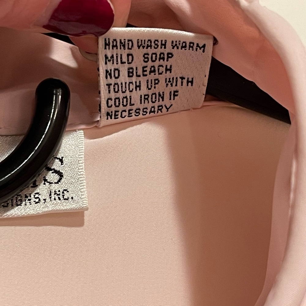 Vintage Soft Pink Blouse Size 16 - Picture 10 of 10